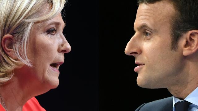 Marine Le Pen et Emmanuel Macron, deux visions opposées de la France. [afp - GUILLAUME SOUVANT ERIC FEFERBERG]