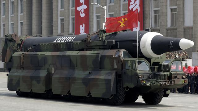 Un missile nord-coréen. [AP/Keystone - Wong Maye]