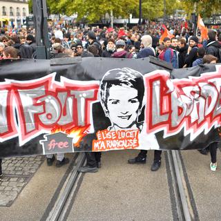 Des manifestants à Nantes ce mardi 10 octobre. [AFP - Loïc Venance]