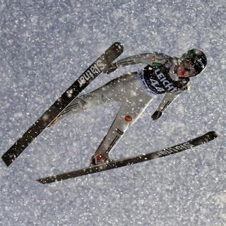 Combiné nordique, saut à ski, grand tremplin, HS 130-En direct de Lahti (FIN). [Keystone - Karl-Josef Hildenbrand]