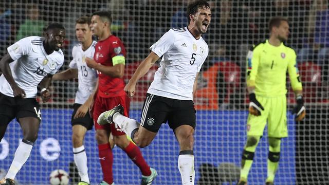 Mats Hummels a donné la victoire à l'Allemagne en fin de partie. [Martin Divisek]