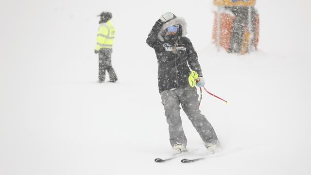 Lindsey Vonn lors de la reconnaissance. [Dominic Ebenbichler]