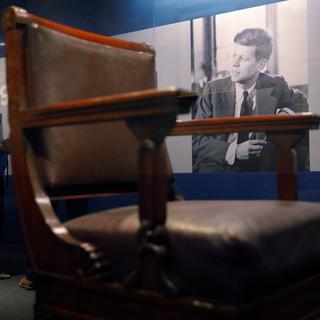 L'exposition "JFK 100" à Boston qui marque les 100 ans de la naissance de John F. Kennedy. [Reuters - Brian Snyder]