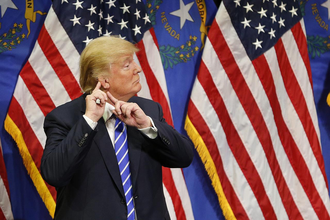 Donald Trump lors d'un de ses mettings de campagne à Las Vegas, dans le Nevada. [AP Photo/Keystone - John Locher]