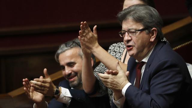 Jean-Luc Mélenchon à l'Assemblée nationale le 19 décembre. [AFP - Patrick Kovarik]