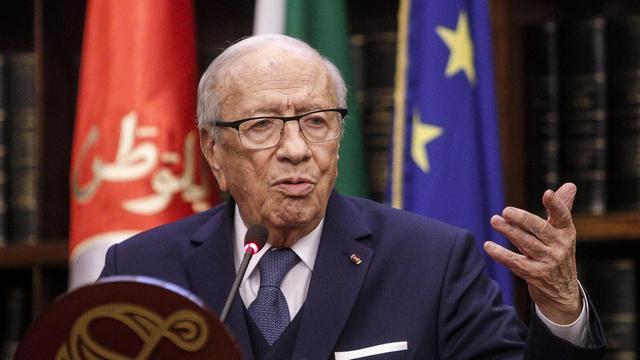 Le président tunisien Béji Caïd Essebsi. [epa/keystone - Giuseppe Lami]