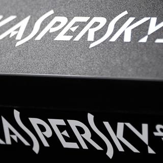 Logo de Kaspersky Lab, développeur de logiciels antivirus. [Sputnik/AFP - Vladimir Fedorenko]