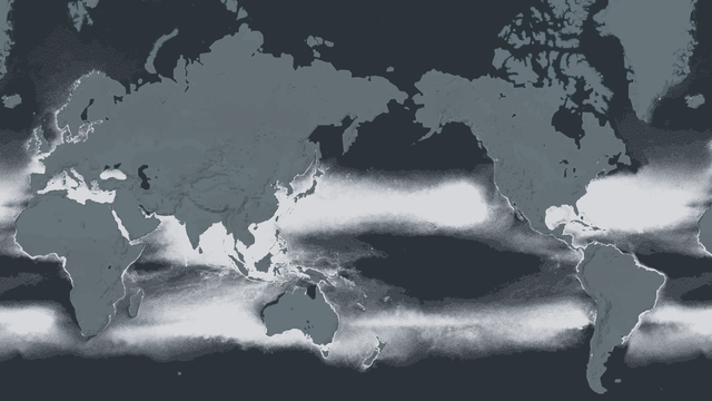Carte Carte interactive montre où se trouvent les quelque 5 billions de morceaux de plastique qui flottent dans nos océans. Une visualisation réalisée par l'agence néo-zélandaise Dumpark à partir de données collectées lors de 24 expéditions menées par l'océanographe Marcus Eriksen. [Dumpark]