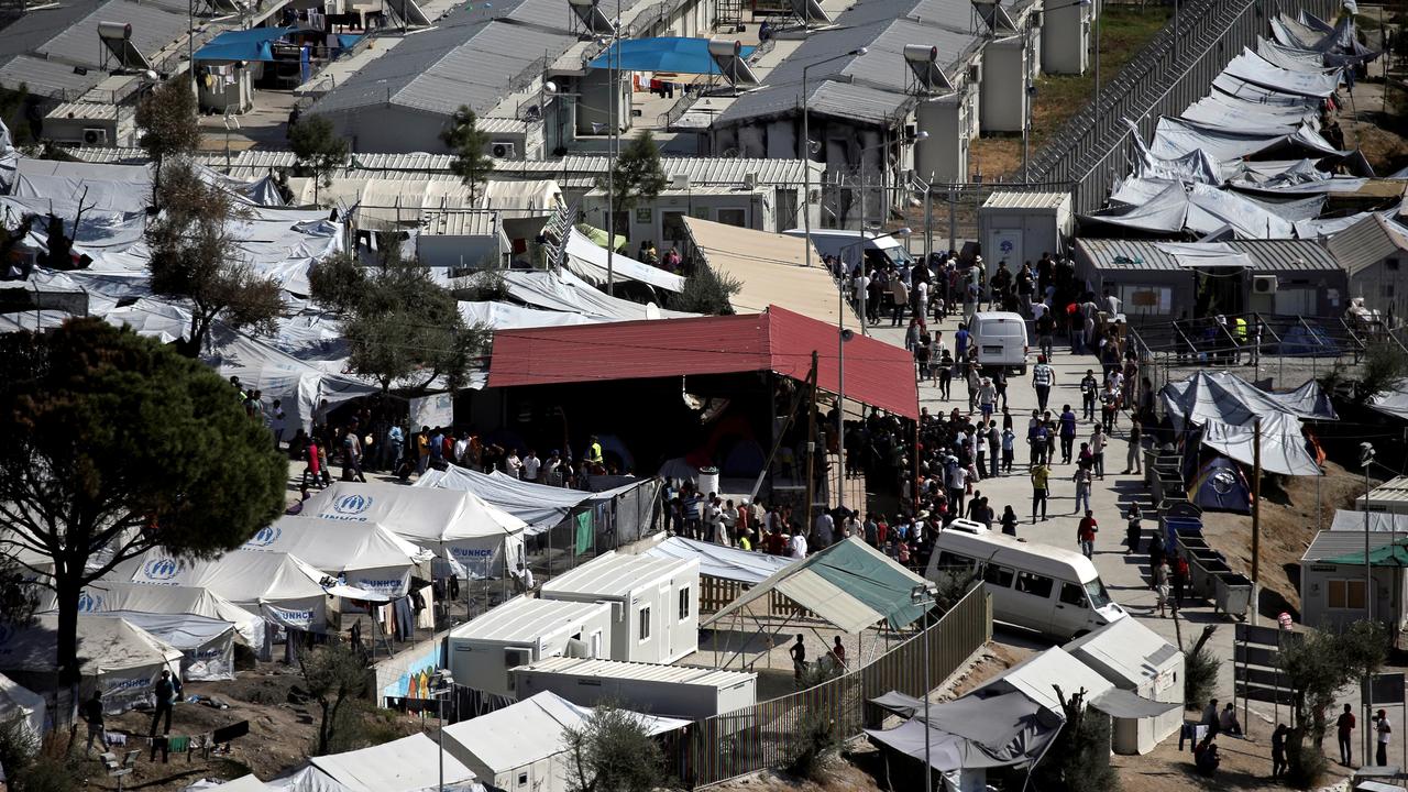 Une vue du camp pour migrants de Moria, sur l'île de Lesbos, en Grèce, en octobre 2016. [Reuters - Alkis Konstantinidis]