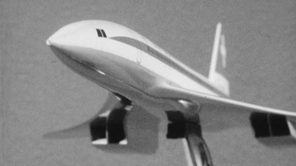 Projet d'un avion supersonique: le Concorde en 1965. [RTS]