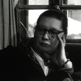 Marie Métrailler à Evolène en 1963. [RTS]