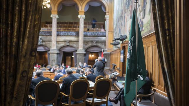 Au Conseil des Etats, les échanges sur le budget 2018 ont été plutôt sereins. [Keystone - Alessandro della Valle]