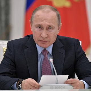 Le président russe Vladimir Poutine. [Kremlin Pool/Keystone - Alexei Nikolsky]