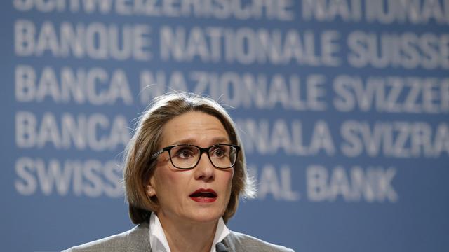 Andrea Maechler, membre de la direction de la BNS. [Keystone - Peter Klaunzer]