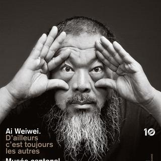 L'affiche de l'exposition de Ai Weiwei au Musée cantonal des Beaux-Arts Lausanne. [MCBA]