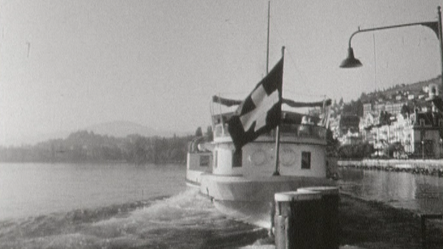 Bateau à Montreux, 1960. [RTS]