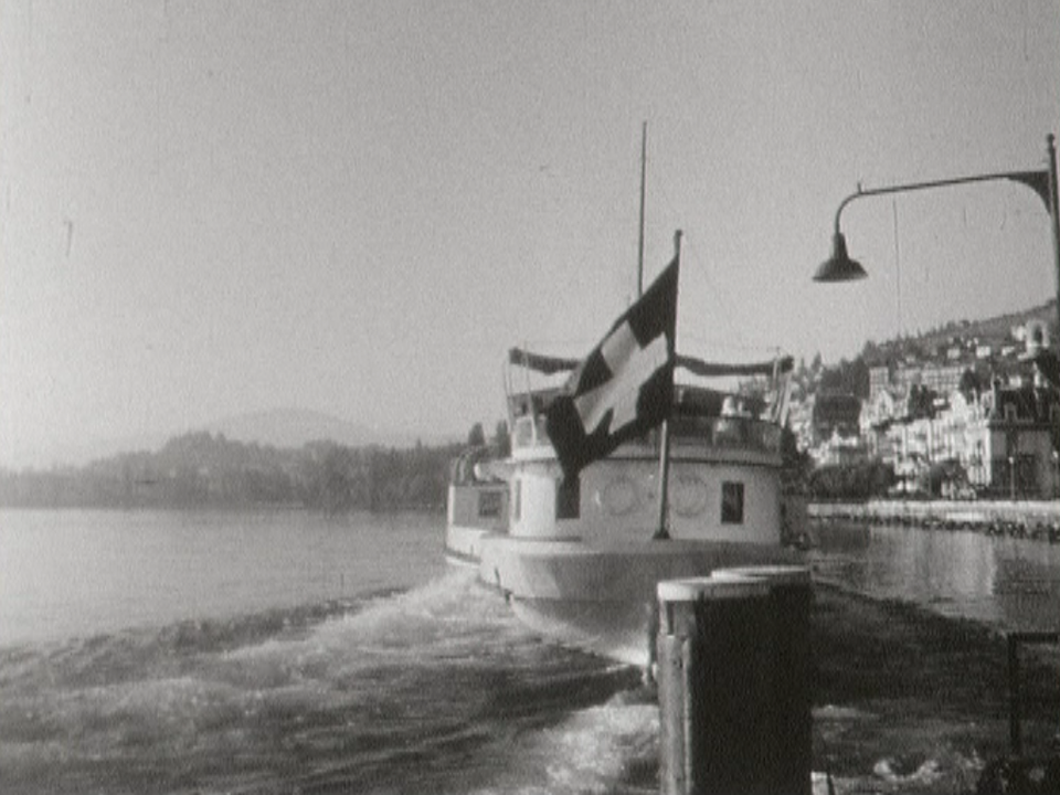 Bateau à Montreux, 1960. [RTS]