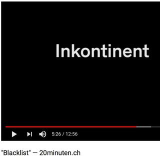 Capture d'écran de la "Blacklist" de 20minuten.ch [20minuten.ch]