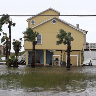 Des inondations catastrophiques sont attendues dans le sillage de l'ouragan Harvey. [Keystone - Gabe Hernandez/Corpus Christi Caller-Times via AP]