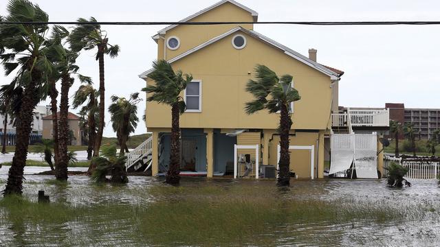 Des inondations catastrophiques sont attendues dans le sillage de l'ouragan Harvey. [Keystone - Gabe Hernandez/Corpus Christi Caller-Times via AP]