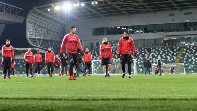 Les joueurs de Petkovic s'attendent à souffrir dans le stade de Windsor Park. [Laurent Gilliéron]