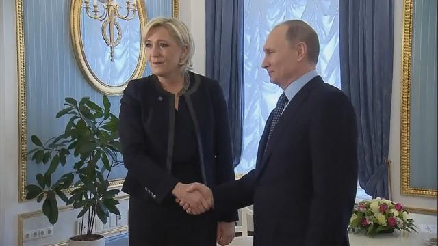 Marine Le Pen et Vladimir Poutine se sont rencontrés vendredi à Moscou. [evn]