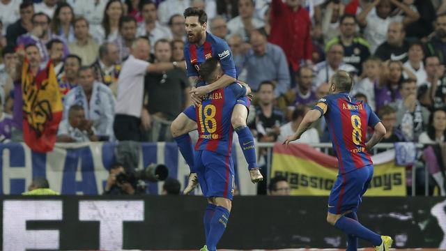 Lionel Messi a été le bourreau du Real à Santiago Bernabeu. [Keystone - Daniel Ochoa de Olza]