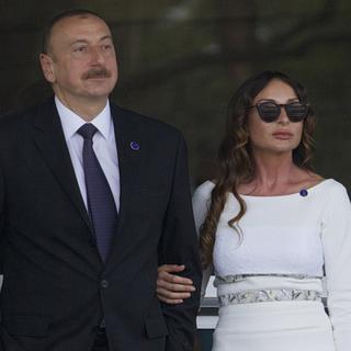 Le président azerbaïdjanais Ilham Aliev et son épouse Mehriban Alieva.
