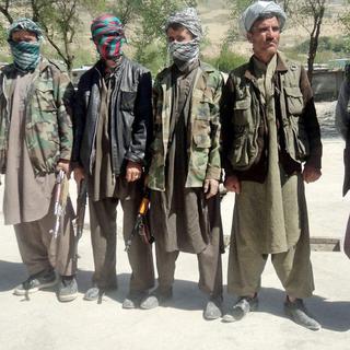 Les talibans (ici des militants en 2013) ont-ils les moyens de metrte en oeuvre leurs menaces? [EPA/Keystone - Muhammad Sharif]