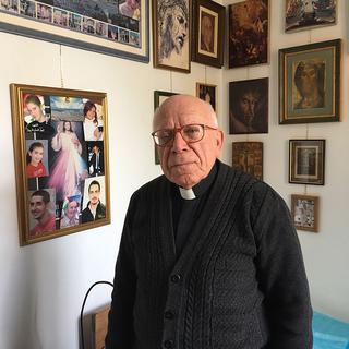 Le Père Elias Zahlaoui. [RTS - Alexandre Habay]