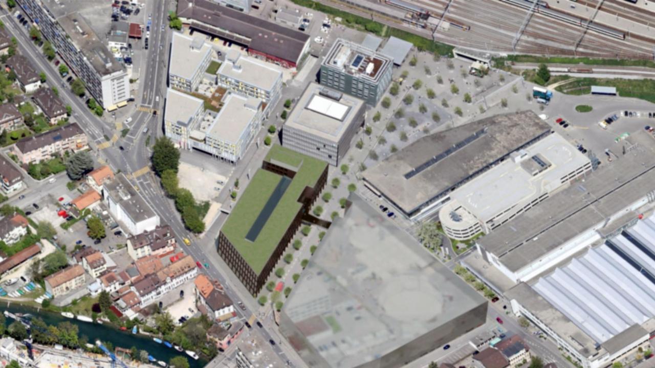 Le périmètre du futur site est situé à proximité de la gare de Bienne. [switzerland-innovation.com]