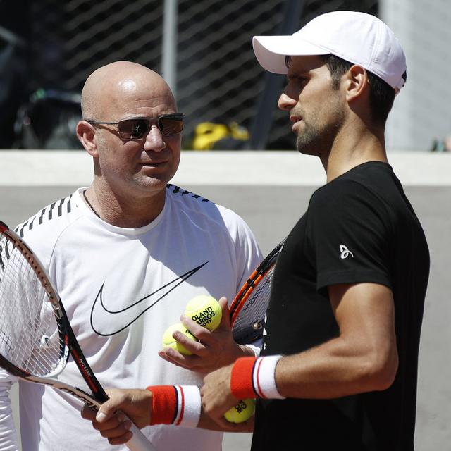 André Agassi conseillera Novak Djokovic durant le tournoi parisien. [Y.Vala]