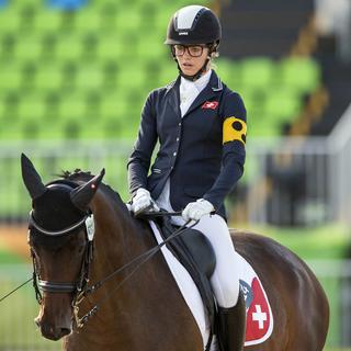 La Suissesse Celine van Till en compétition aux Paralympics de Rio en 2016. [Keystone - Alexandra Wey]
