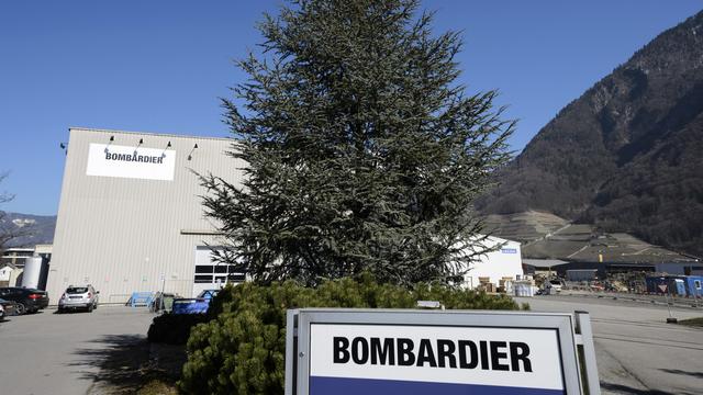Le site de Bombardier à Villeneuve. [Keystone - Laurent Gillieron]