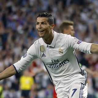 Cristiano Ronaldo a franchi la barre des 100 buts en Ligue des champions. [Keystone - Francisco Seco]
