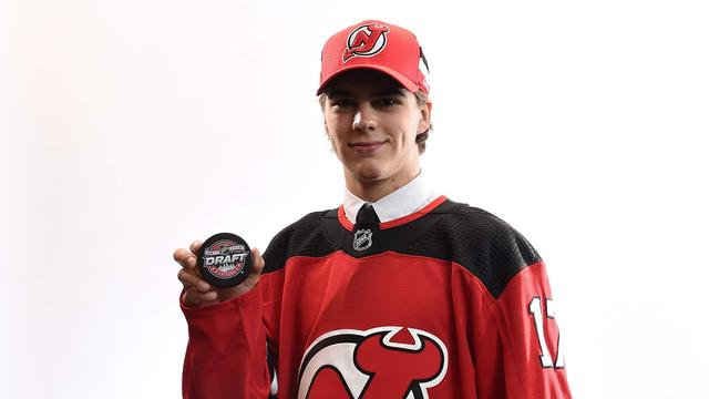 Nico Hischier a été repêché au premier tour de la draft NHL par les New Jersey Devils à Chicago.
Stacy Revere/Getty Images
AFP [AFP - Stacy Revere/Getty Images]