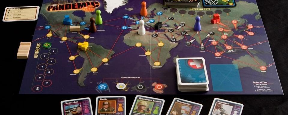 Plateau du jeu "Pandemic". [Z-Man Games]