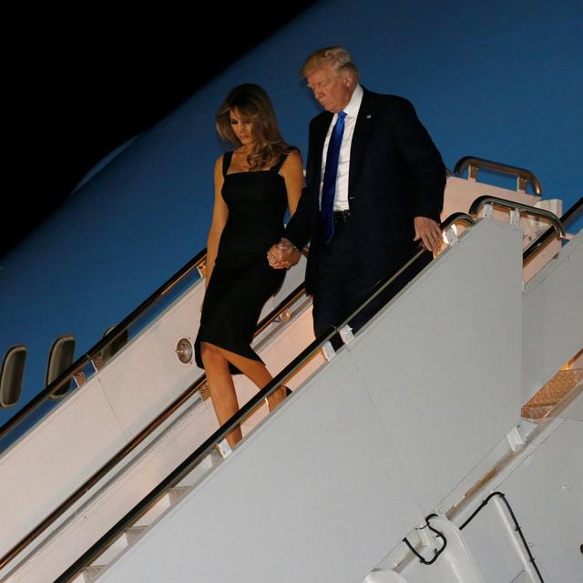 Donald Trump est arrivé en Sicile. [Reuters - Jonathan Ernst]