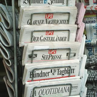 La Quotidiana est le dernier quotidien édité en romanche. [Keystone - Arno Balzarin]