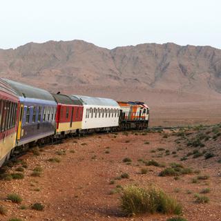L'Orient Désert Express, "le train du désert" qui relie Oujda à Bouarfa au Maroc. [AFP - Frédérique Prabonnaud]