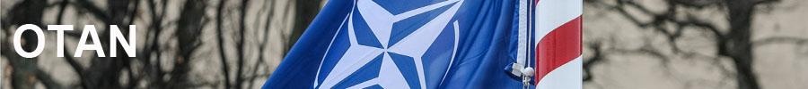Le drapeau de l'OTAN. [AFP - Michal Fludra / NurPhoto]