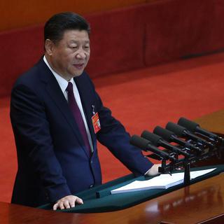 Le président chinois a ouvert mercredi le 19e congrès national du parti. [EPA/Keystone - Wu Hong]