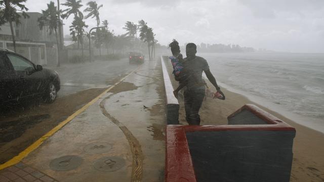 L'ouragan Maria a atteint l'île de Porto Rico après avoir sévi dans les Iles vierges américaines. [AFP - Hector Retamal]