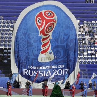 La cérémonie d'ouverture de la Coupe des confédérations, ce samedi 17 juin à St-Pétersbourg. [Dmitri Lovetsky - AP Photo]