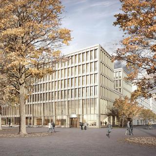 La maquette du nouvel Hôtel judiciaire de La-Chaux-de-Fonds. [DR - Isler Gysel Architekten]