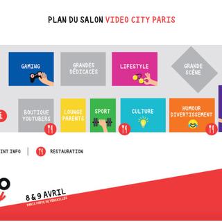 Le plan du salon Vidéo City 2017.v [videocityparis.com]