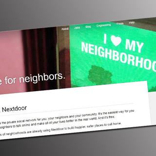Capture de la page d'accueil du réseau Nextdoor. [nextdoor.com]