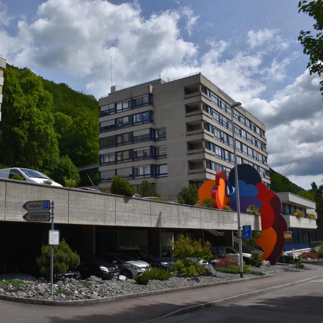 L'Hôpital du Jura bernois à Moutier. [RTS - Gaël Klein]