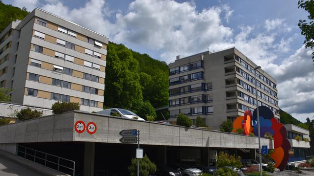 L'Hôpital du Jura bernois à Moutier. [RTS - Gaël Klein]
