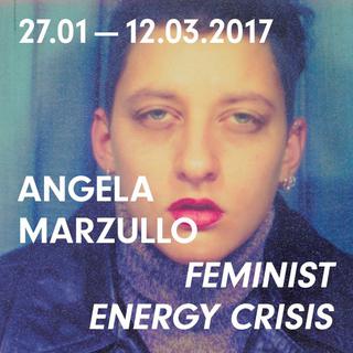 L'affiche de l'exposition "Angela Marzullo. FEMINIST ENERGY CRISIS" au Centre de la Photographie à Genève. [Centre de la Photographie]